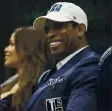  ?? ERIC SHELTON — THE ASSOCIATED PRESS ?? Hall of Famer Deion Sanders is all smiles Monday as he is introduced on campus as Jackson State’s new head football coach.