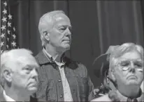  ?? Jordan Vonderhaar/Getty Images/TNS ?? Sen. John Cornyn (R-TX) attends a news conference on May 25 in Uvalde, Texas, a day after 21 people were killed, including 19 children.