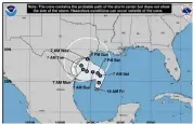  ?? NHC ?? Tropical Depression 22 became Tropical Storm Alpha, the first Greek letter named storm since 2005.