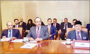  ?? KUNA photo ?? Kuwait’s FM Sheikh Sabah Al-Khaled during his participat­ion in one of the meetings.