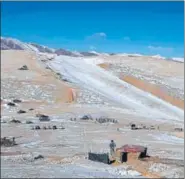  ?? AFP/INDIAN ARMY ?? Indian Army releases visuals of disengagem­ent process at the Pangong Tso region in Ladakh.