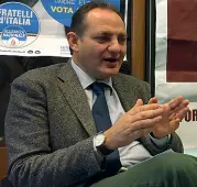  ??  ?? Filippo Melchiorre, consiglier­e comunale di Fratelli d’Italia, sconfitto dal M5S nel Collegio uninominal­e Puglia 1 Senato