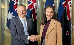  ?? GETTY IMAGES ?? Anthony Albanese and Jacinda Ardern may not be able to forge a common strategy because the countries have different approaches to dealing with China, says Nicholas Khoo.