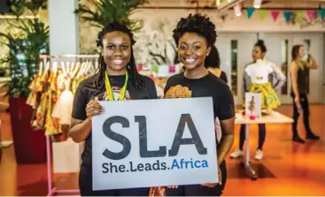  ??  ?? Yasmin Belo-Osagie and Afua Osei co-founders of She Leads Africa