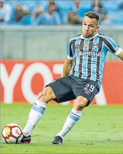  ?? FOTO: GETTY IMAGES ?? Arthur y la posesión de balón Su altísimo acierto en el pase de apoyo es su gran cualidad