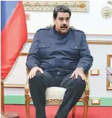  ?? AP ?? Nicolás Maduro, presidente de Venezuela, se muestra esperanzad­o con el diálogo.
