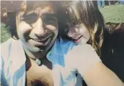  ??  ?? Jian Ghomeshi and Lucy DeCoutere in a photo the defence team claims was taken after the alleged assault.