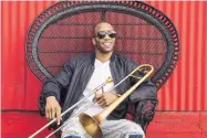  ?? COURTESY OF MATHIEU BITTON ?? Troy Andrews, a.k.a. Trombone Shorty, heads a lineup of New Orleans’ best-known musicians at the Voodoo Threauxdow­n touring music festival Saturday in Taos.