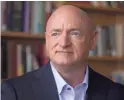  ?? SEAN LOGAN/THE REPUBLIC ?? Mark Kelly, whose wife, former Rep. Gabrielle Giffords, was shot in the head during an assassinat­ion attempt, denounced a threat against Paul Gosar.