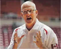  ??  RICARDO ARDUENGO/THE ASSOCIATED PRESS FILES ?? Canada’s national team men’s basketball coach Jay Triano is uncertain over his team’s makeup.