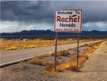  ?? ?? Rachel, Nevada, is one of the closest towns to Area 51
Conspiracy theorists have long been demanding answers from the government