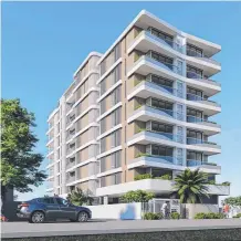  ?? ?? A Sydney team wants to build Navini at Bilinga, an eightlevel building with 15 apartments starting at $2.95m.