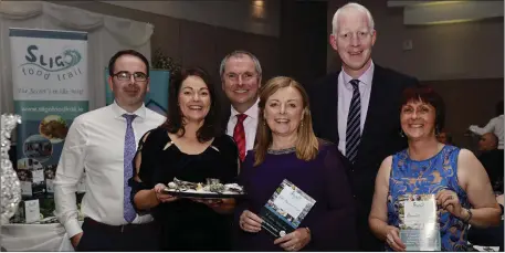  ??  ?? Fáilte Ireland were well represente­d at the showcase Taste the Island event, Sligo Food Trail Harvest Feast. Pictured L-R were: John Neary, Aoife McElroy, Niall Tracey, Eva Costello, Paul Kelly (CEO Fáilte Ireland) and Jackie Burns.