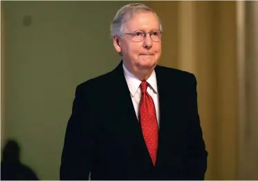  ?? PHOTO AFP ?? La tentative de Mitch Mcconnell, le chef des républicai­ns au Sénat, pour abroger Obamacare sans proposer de remplaceme­nt, a échoué hier à Washington.