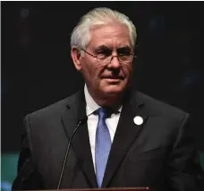  ?? AFP ?? US secretary of state Rex Tillerson has been involved in shuttle diplomacy in attempting to defuse the crisis