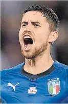  ??  ?? Gol italiano. Jorginho, de penal.