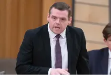  ?? ?? Douglas Ross lodged a no-confidence vote on Thursday, which will be debated and voted on next week – which Humza Yousaf has stated he will remain as FM if he wins