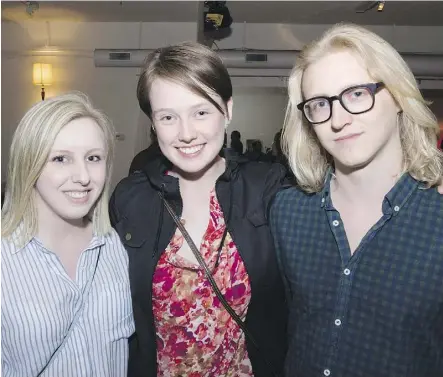  ??  ?? From left, Rachel Mills, Paige Stewart and Logan Mills attend the Dirt Buffet Cabaret at Mile Zero Dance.