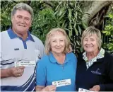  ?? SUPPLIED Picture: ?? VOUCHER WINNERS: The Judy’s Kitchen voucher winners for the week, from left, Mike Ryan, Judy Hunter and Dolores Johnson.