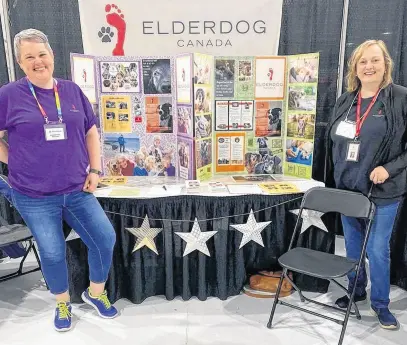  ?? CONTRIBUTE­D ?? Shelley Sullivan, left, Elderdog’s events and outreach coordinato­r, and Joanne Chafe, an Elderdog volunteer, are pictured at the Pet Expo in St. John’s. The organizati­on aims to ensure seniors can keep their pets by offering volunteer services.
