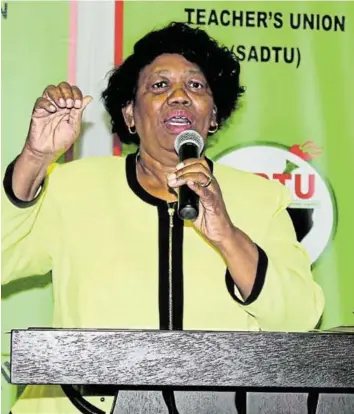  ?? Picture: MATTHEW FIELD ?? UNPOPULAR: Basic education minister Angie Motshekga's announceme­nt that matrics would have to rewrite maths paper 2 and physical science paper 2 has been met with heavy criticism
