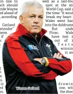  ?? ?? Warren Gatland drawing one, with the shock