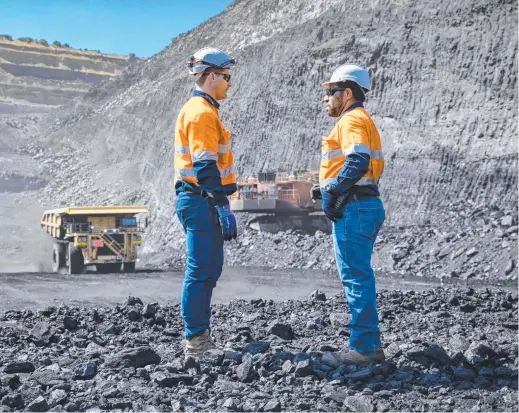  ??  ?? LOOKING UP: Australia is producing new record volumes of coal, iron ore, bauxite, gold and lithium. Picture: MINERALS COUNCIL OF AUSTRALIA