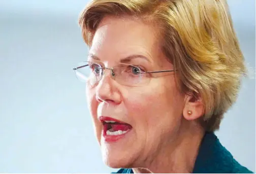  ?? Reuters ?? Democratic 2020 US presidenti­al candidate Elizabeth Warren speaks to supporters in Memphis, Tennessee, on Sunday.