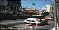  ?? ?? Photo Credit: Motorsport Images.com
San Antonio Grand Prix 1989. The factory Audi Quattro GTO hangs a right turn onto Alamo Street