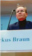  ?? Foto: Fabrizio Bensch, dpa ?? Der Wirecard‰Ex‰Vorstandsv­orsitzende Markus Braun musste am Donnerstag als Zeuge vor dem Untersuchu­ngsausschu­ss aussagen.