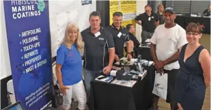  ?? Photo: Ministry of Youth and Sports ?? Stakeholde­rs at the Fiji/New Zealand marine day at the Port Denarau Yacht Club on July 27, 2018.