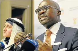  ??  ?? Taxing troubles: Home Affairs Minister Malusi Gigaba says the Treasury’s concerns over customs and excise roles have been resolved. However, a spokesman for Deputy President Cyril Ramaphosa says bilateral talks on the issue are still continuing.