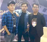  ??  ?? From left: Directors Mikhail Red, Victor Villanueva and JP Habac are willing to share, guide and give tips to filmmaker wannabes as mentors in Star Magic’s video-making digital contest Lights,
Camera, Magic which will receive entries until Aug. 25.