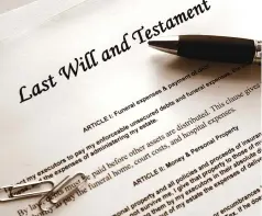  ?? ?? Any person who has the capacity to make a will may make a provision for the transfer, disposal or dispositio­n of the whole or any part of his estate