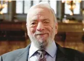  ?? KIRSTY WIGGLESWOR­TH/AP ?? Stephen Sondheim, pictured in 2018, died in November.