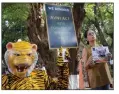  ?? PICTURE: IANS ?? People participat­e in a march to protest against the killing of man-eater tigress Avni (T1) in Maharashtr­a, Mumbai.