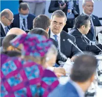  ?? REUTERS ?? Ebrard concluyó su participac­ión en el G20