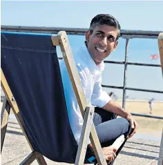  ?? ?? Rishi Sunak during a Conservati­ve members’ event in Bexhill, Sussex, yesterday