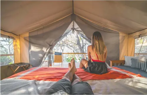  ?? Isla Chiquita ofrece una experienci­a única de glamping. Cortesía Isla Chiquita/La República ??