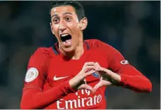  ??  ?? Back in form: Angel Di Maria has contribute­d 17 goals in 18 matches for Paris St Germain since the turn of the year. — Reuters