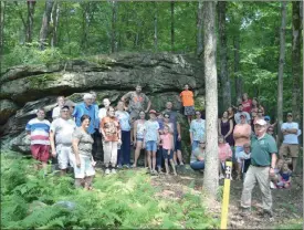  ?? Photo submitted ?? This group is pictured at Scripture Rocks Park, where guided tours will be available to visitors this summer.