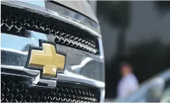  ?? FREDERIC J. BROWN / AFP / GETTY IMAGES ?? Pretax profits in North America, GM’s most lucrative region, fell 14 per cent for the quarter to US$3.48 billion.