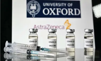  ??  ?? The head of AstraZenec­a has said he is hopeful the firm’s vaccine will work against the variant strain of the coronaviru­s. Photograph: Justin Tallis/AFP/Getty Images