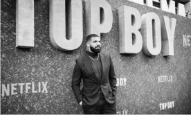  ??  ?? Drake at the premiere of Top Boy, 4 September. Photograph: James Gillham/REX/Shuttersto­ck