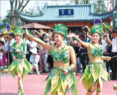  ?? PROVIDED TO CHINA DAILY ?? Dancers perform at the opening ceremony of the Wanda City project in Hefei, capital of Anhui province, last year.