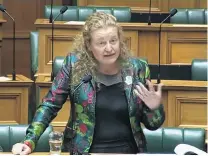  ?? PHOTO: PARLIAMENT ?? Busy as a bee . . . Labour Dunedin list MP Rachel Brooking speaking in Parliament on Thursday.