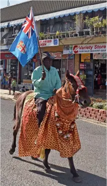  ?? Waisea Nasokia ?? Float procession during the 143rd Girmit Remembranc­e Day in Ba town last Saturday. Photo: