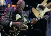  ?? JIM WATSON/AFP/GETTY IMAGES ?? Legendary blues musician B.B. King and his guitar, Lucille, will close this year’s Bluesfest on July 14.