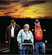  ?? Courtesy photo ?? On call 24 hours a day, a group of senior citizens made history by greeting over 900,000 American troops at a tiny airport in Bangor, Maine. The Emmy-nominated film, “The Way We Get By,” is an intimate look at three of these greeters as they confront...