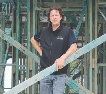  ?? Picture: Mark Wilson ?? Geelong builder Mark Little says the industry is doing it tough.